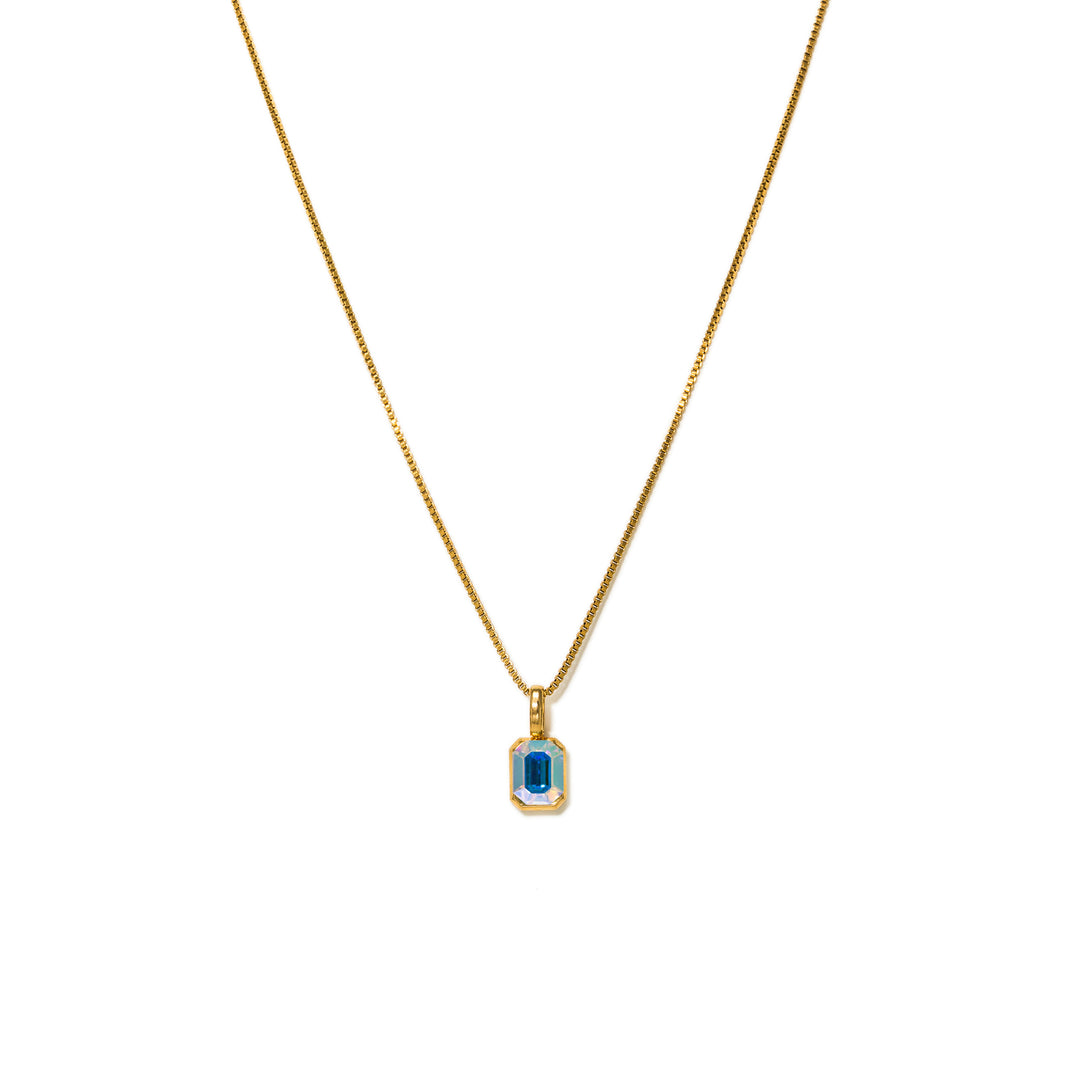 Waterproof Birthstone Necklace - JUN