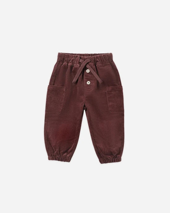 Quincy Mae - Corduroy Pants – Black Cherry