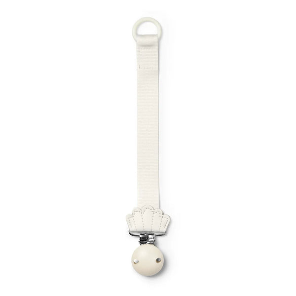 Elodie Details Pacifier Clip | Wood Vanilla White