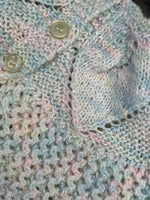 Load image into Gallery viewer, Handmade Cardigan + Booties - 3-6M
