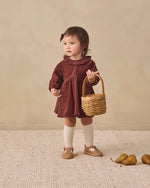 Load image into Gallery viewer, Quincy Mae - Simone Dress – Black Cherry Corduroy
