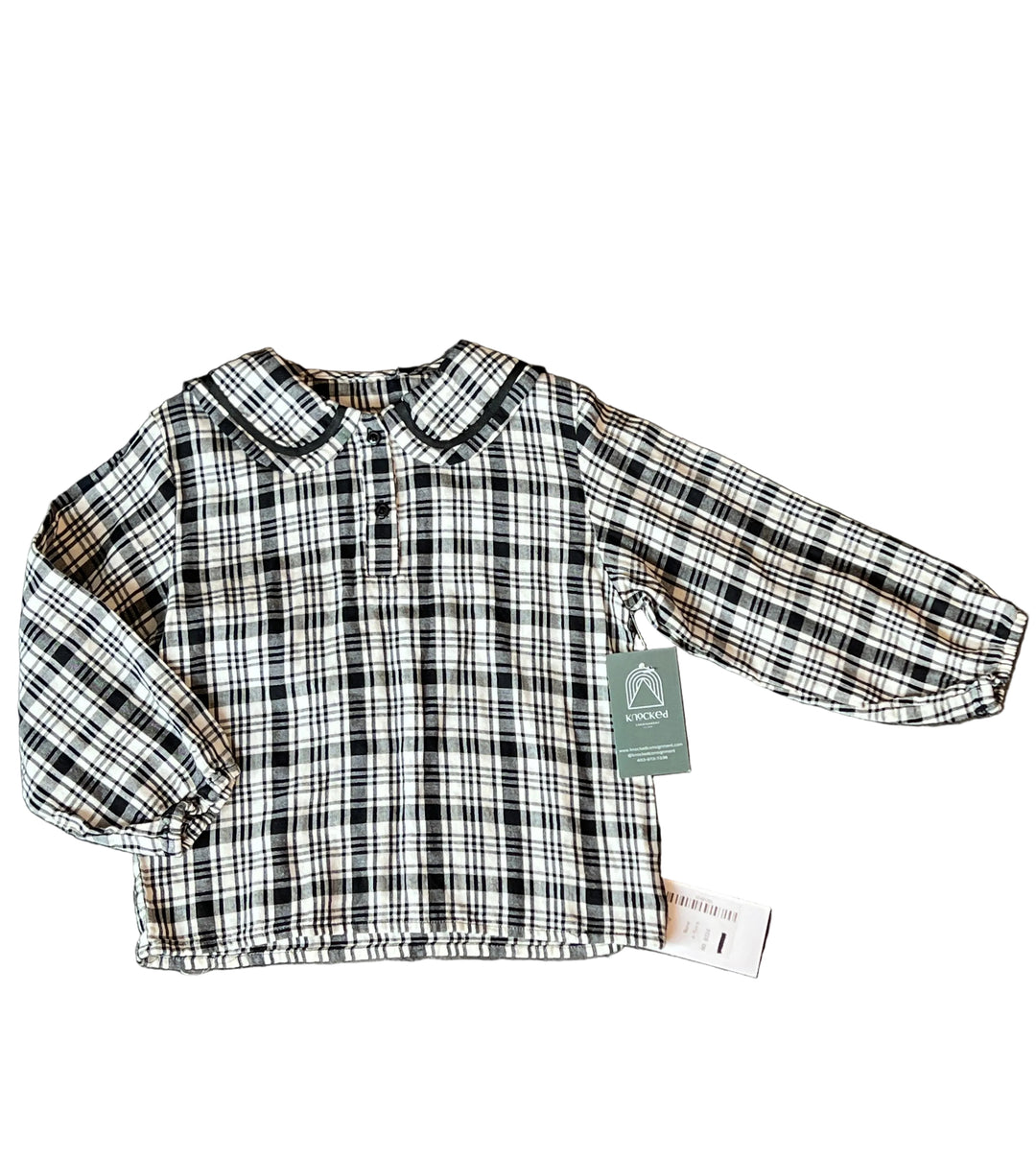 CuteyNCoolty NWT Plaid Top - 4-5