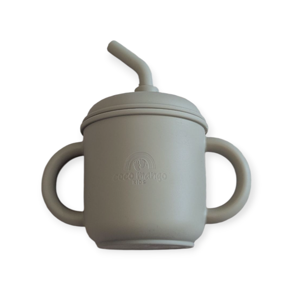 Sippy cup with straw + lid