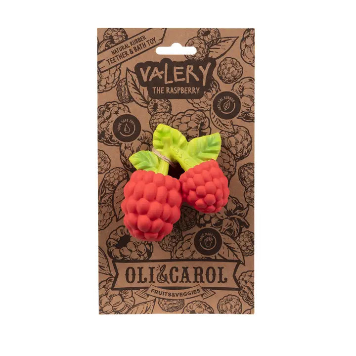 Oli & Carol - Raspberry Teether & Bath Toy