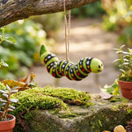 Load image into Gallery viewer, Felt Carl the Caterpillar Ornament
