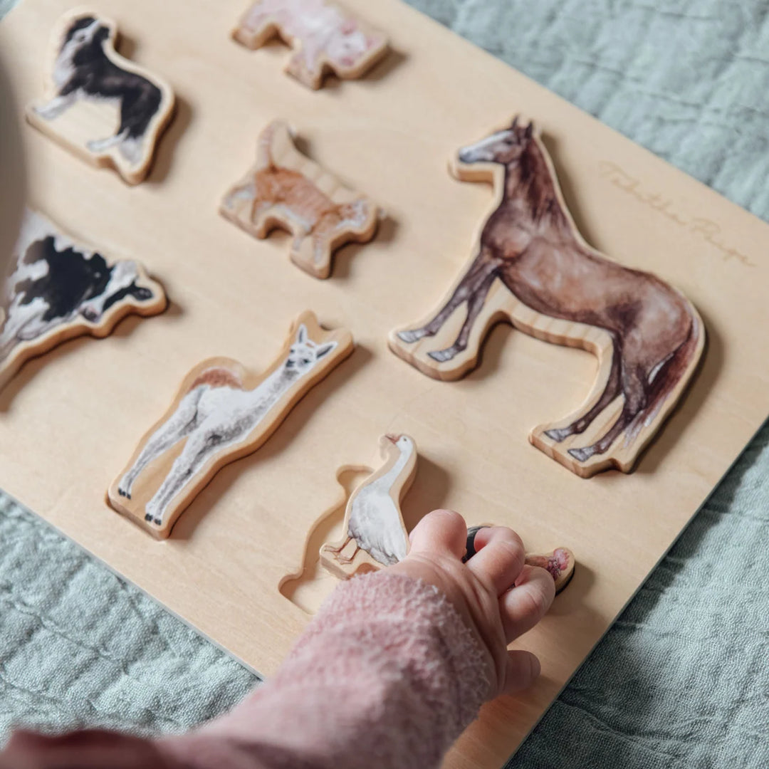 Tabitha Paige Farm Animal Wooden Puzzle