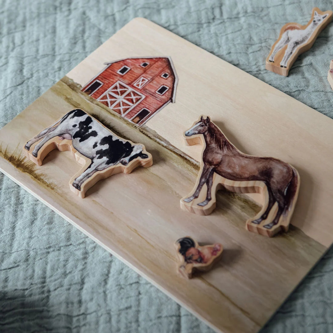 Tabitha Paige Farm Animal Wooden Puzzle