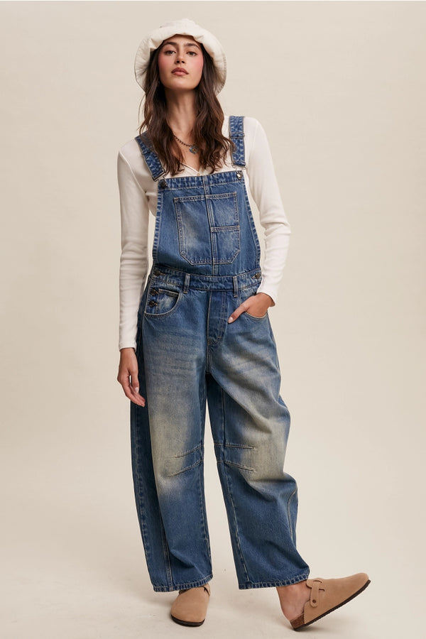 Barrel Jean Denim Overall