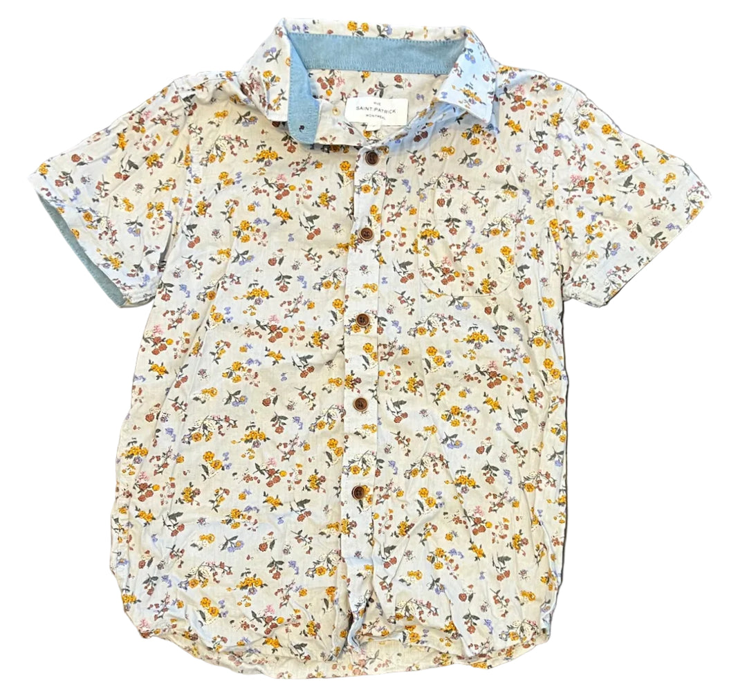 Saint Patrick Button Up Top - 8Y