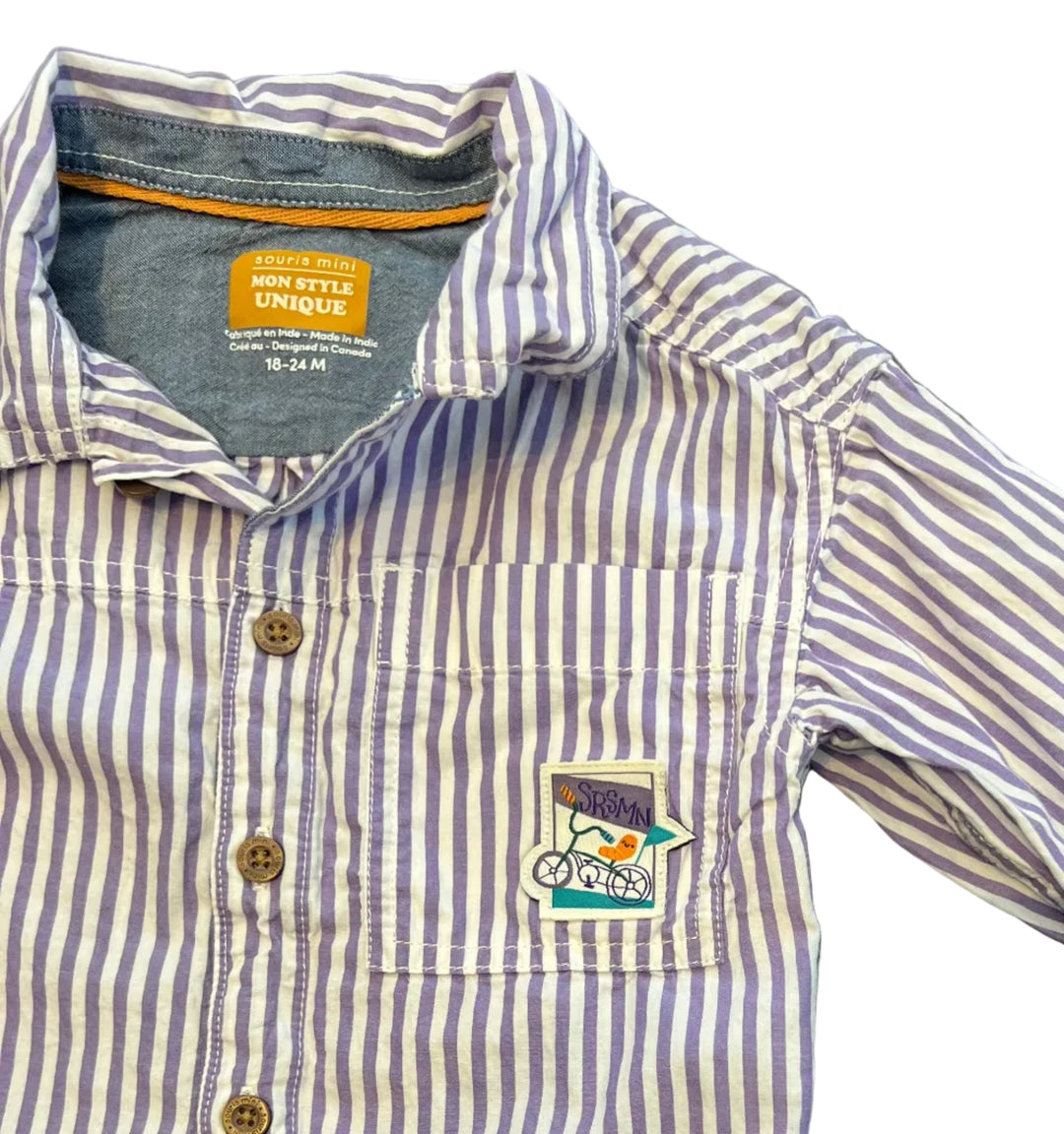 Souris Mini Button Up Top - 18-24M