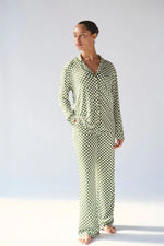 Load image into Gallery viewer, Bambi &amp; Birdie | Ladies Collared Set - GREEN CHECK
