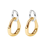 Load image into Gallery viewer, Izzy Irregular Oval Drop Hoop
