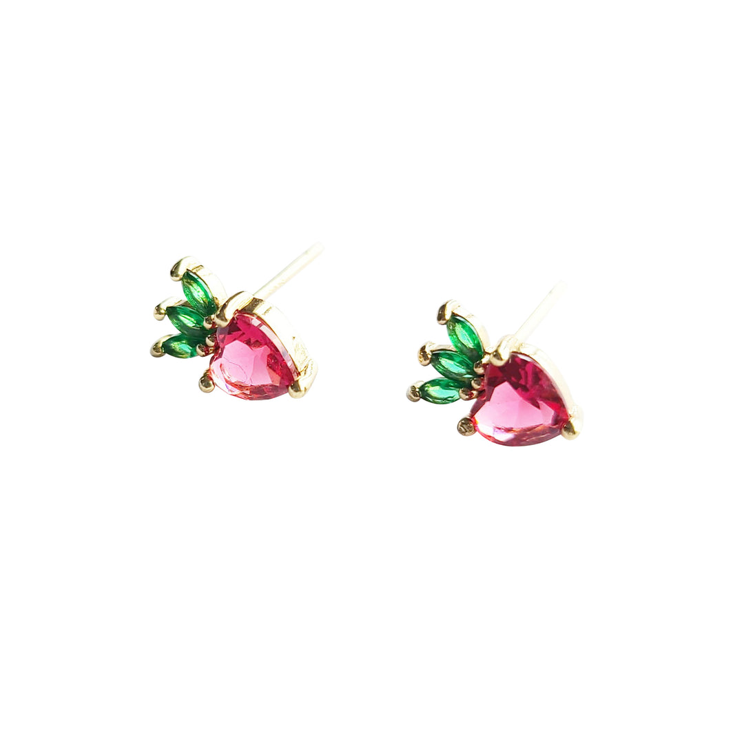 Fraise Strawberry Studs