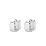 Load image into Gallery viewer, Square Small Silver Huggie
