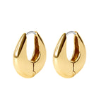 Load image into Gallery viewer, Paris Gold Contemporary Huggie
