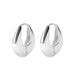 Load image into Gallery viewer, Paris Silver Contemporary Huggie

