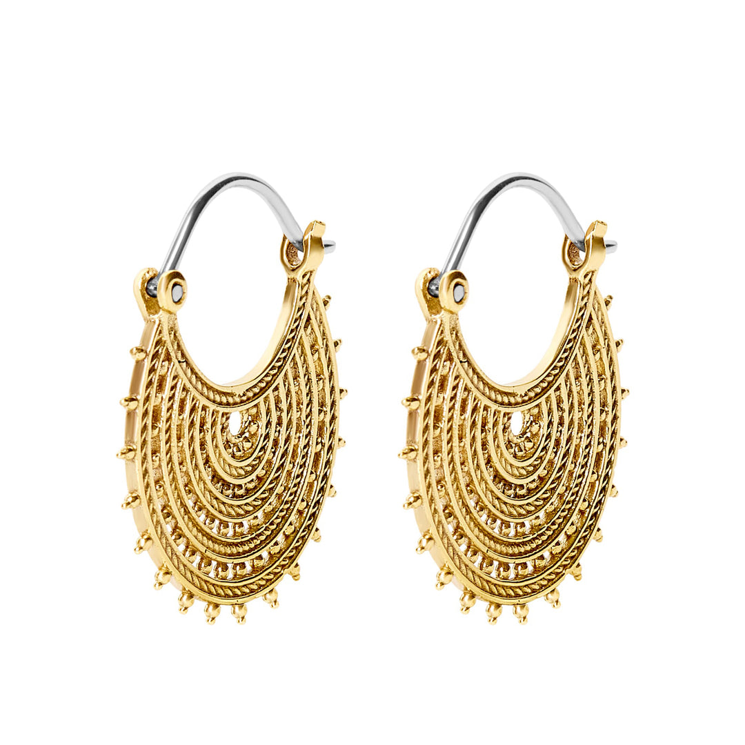 Zuri Intricate Filigree Hoop