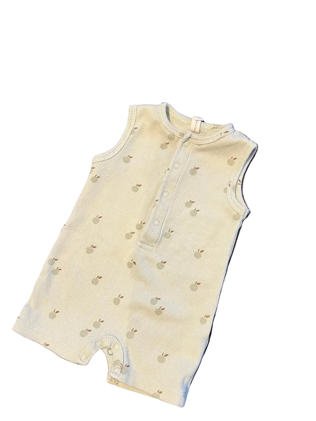 Quincy Mae Ribbed Romper - 0-3M