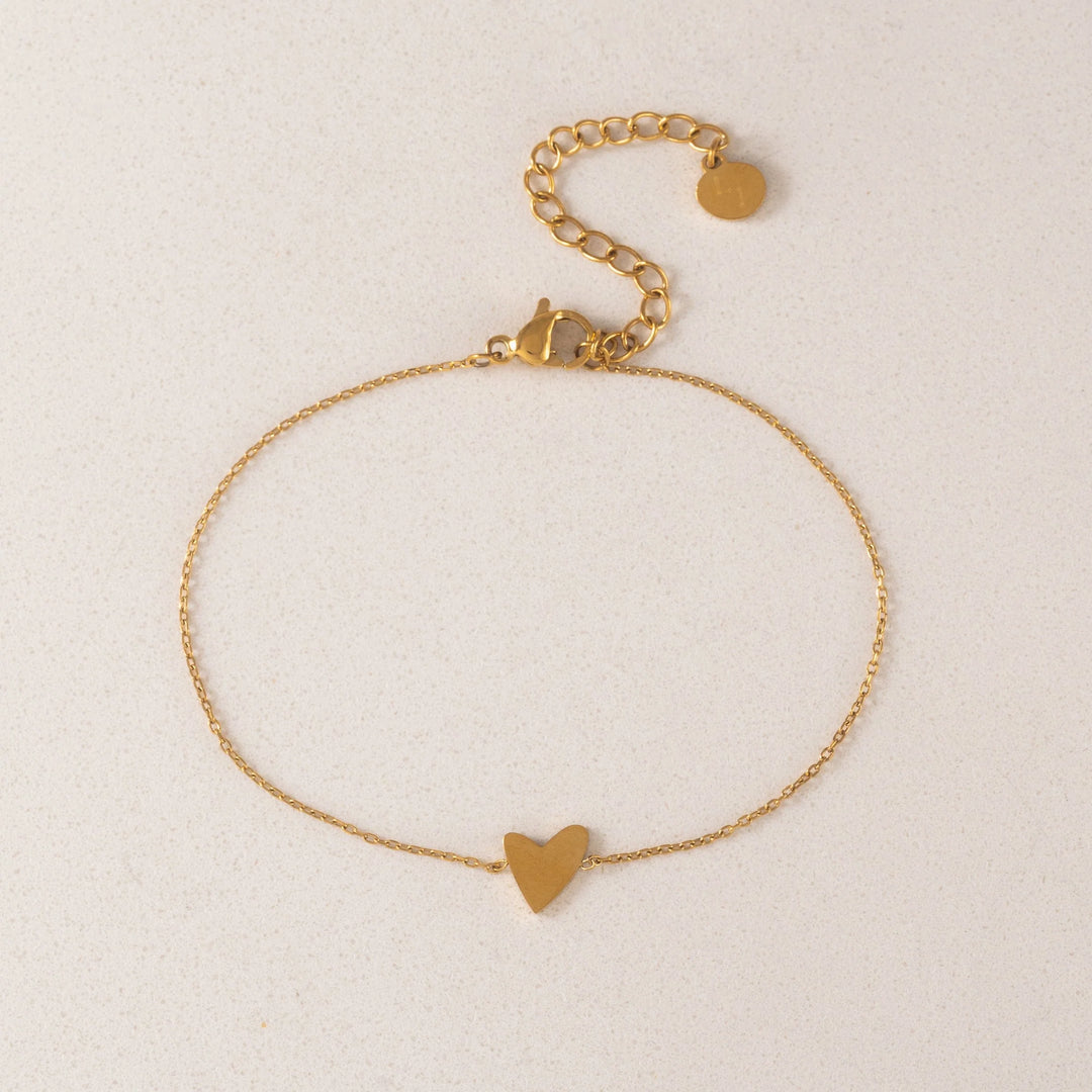 Flirt Heart Bracelet - Gold