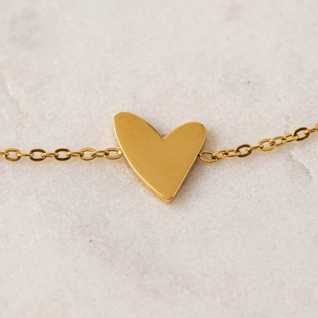 Flirt Heart Bracelet - Gold