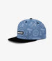 Gnarly Ride Snapback - Blue Fog