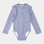 Load image into Gallery viewer, Petit Lem - Wildflower Long-Sleeve One-Piece Swimsuit
