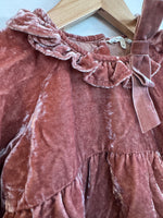 Load image into Gallery viewer, Noralee Velvet Romper - 12-18M

