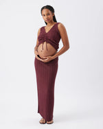 Load image into Gallery viewer, Misha Rib Knit Tank Maroon
