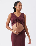 Load image into Gallery viewer, Misha Rib Knit Tank Maroon
