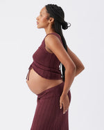 Load image into Gallery viewer, Misha Rib Knit Tank Maroon
