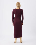 Load image into Gallery viewer, Ripe - Eden Knit Nursing Knit Dress - Maroon
