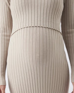 Load image into Gallery viewer, Ripe – Eden Knit Nursing Dress - Stone
