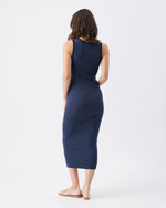 Load image into Gallery viewer, Noa Rib Knit Nursing Dress Navy
