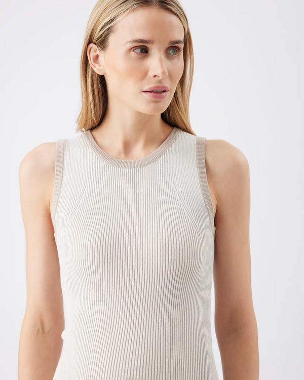Noa Rib Knit Nursing Dress Taupe