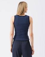 Load image into Gallery viewer, Zoe Rib Knit Nursing Tank Navy
