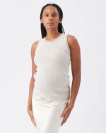 Load image into Gallery viewer, Zoe Rib Knit Nursing Tank Taupe
