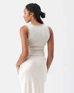Load image into Gallery viewer, Zoe Rib Knit Nursing Tank Taupe
