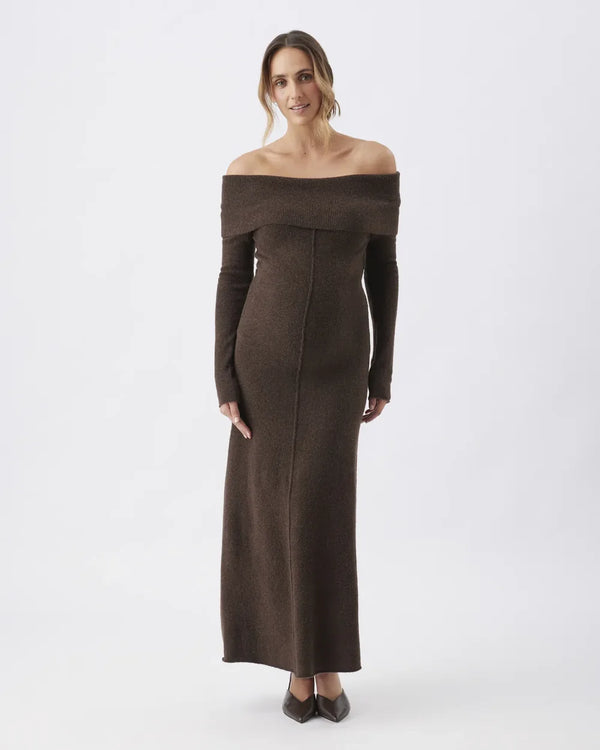 Ripe Maternity Tyla Off-Shoulder Knit Dress