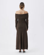 Load image into Gallery viewer, Ripe Maternity Tyla Off-Shoulder Knit Dress

