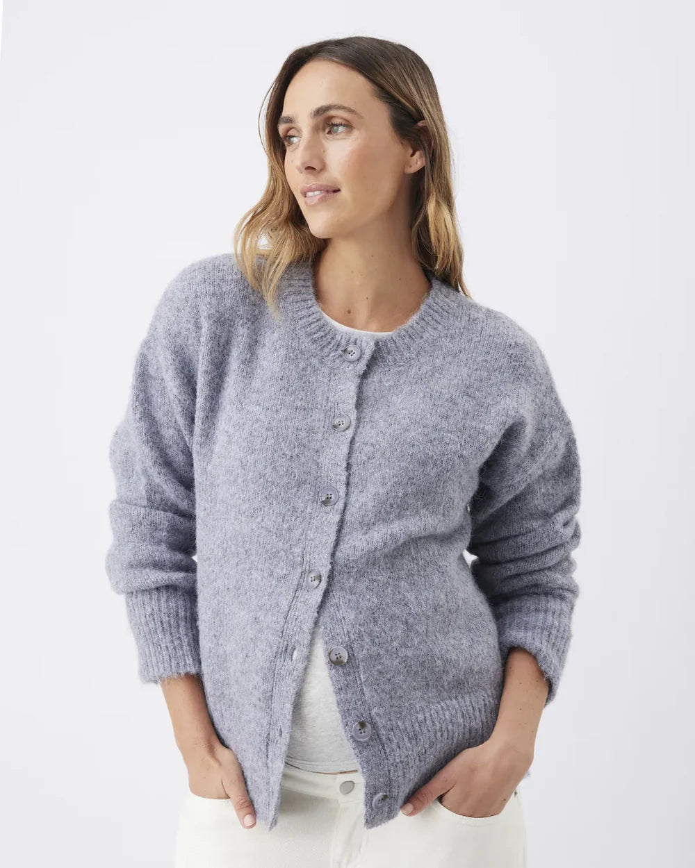 Ripe Maternity Ariana Knit Cardigan – Ash Blue