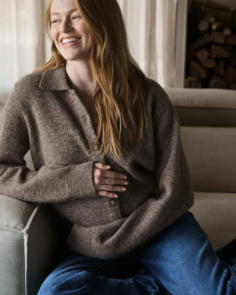 Ripe Brodie Cardigan – Truffle