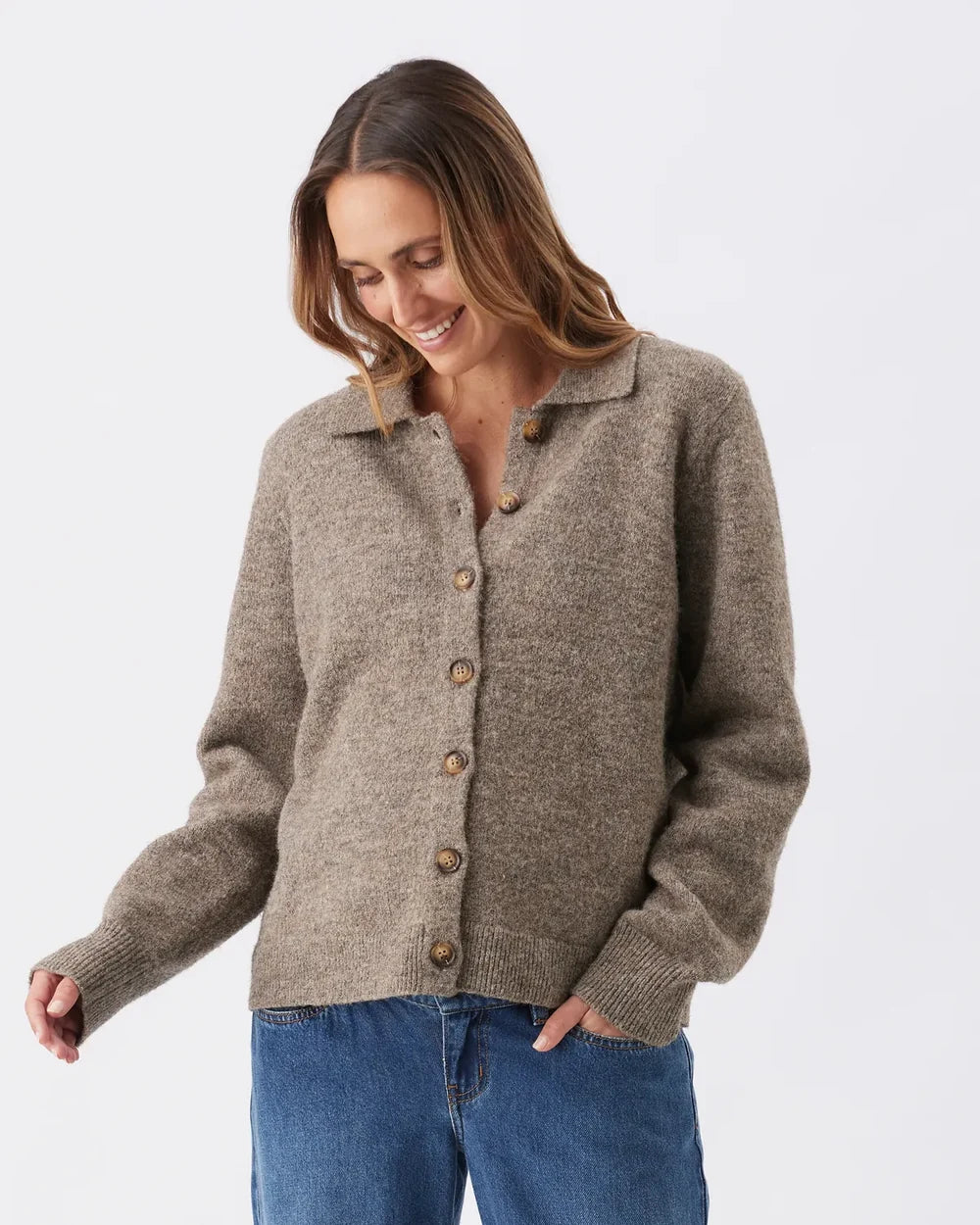 Ripe Brodie Cardigan – Truffle