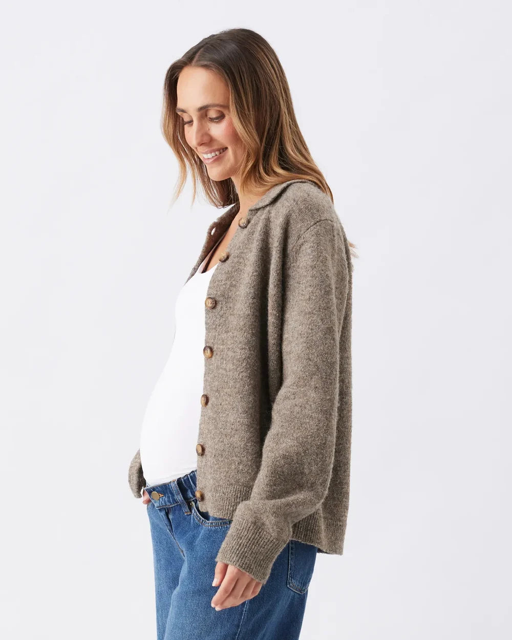 Ripe Brodie Cardigan – Truffle