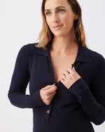 Load image into Gallery viewer, Ripe – Hollie Nursing Knit Dress Midnight
