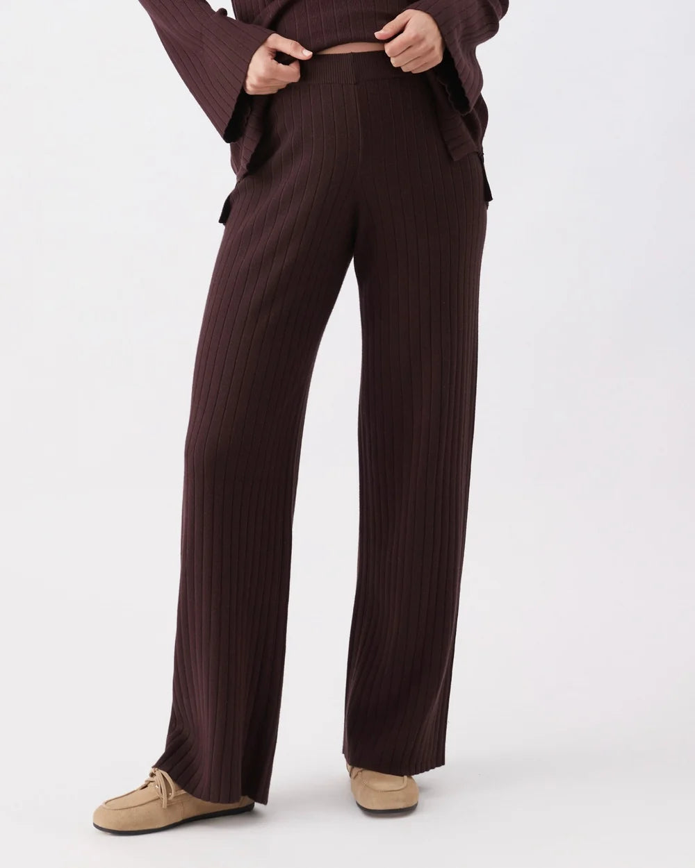 Ripe Dallas Rib Knit Pant – Cocoa