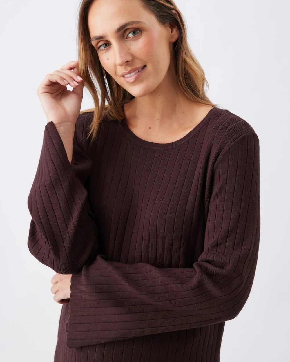 Ripe Dallas Rib Knit Nursing Top – Cocoa