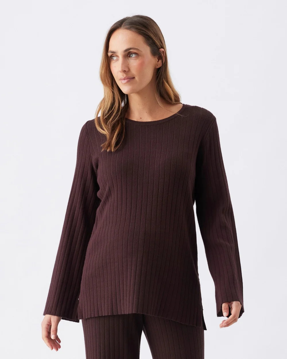 Ripe Dallas Rib Knit Nursing Top – Cocoa