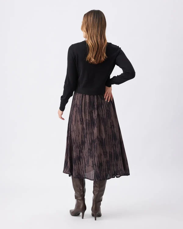Ripe - Maia Nursing Dress Black / Mocha