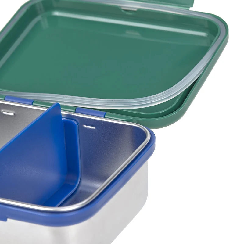 LÄSSIG Little Gang Stainless Steel Lunchbox – Rainbow Green