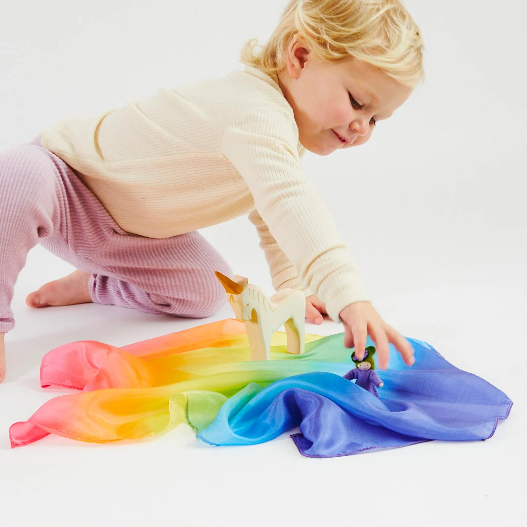 Sarah's Silks Mini Enchanted Rainbow Playsilk